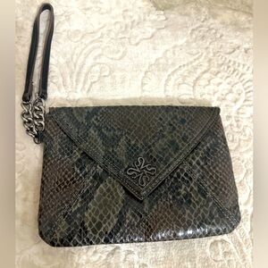 Vera Wang Python Embossed Clutch